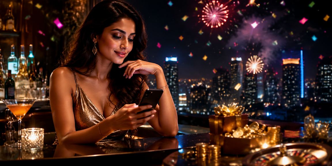 Mobile casino dashboard showing games and menu on phone